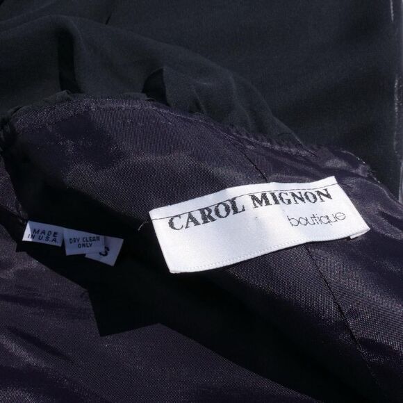 80s/90s Carol Mignon Boutique‎ black halter jumpsuit - Picture 5 of 8